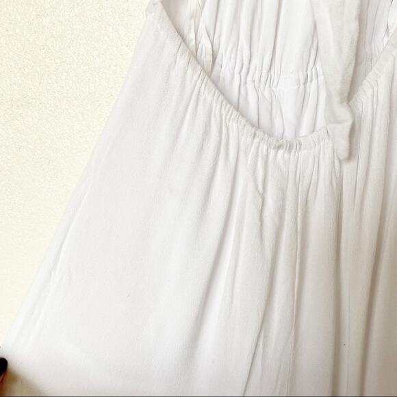 Honey Belle Ruffle Hem Open Back Jumpsuit Size Small - Picture 8 of 10